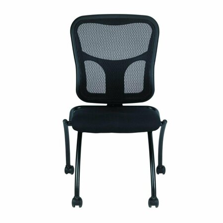 GFANCY FIXTURES 5807 Black Mesh & Fabric Guest Chair - 24 x 24.5 x 37.5 in. GF3094795